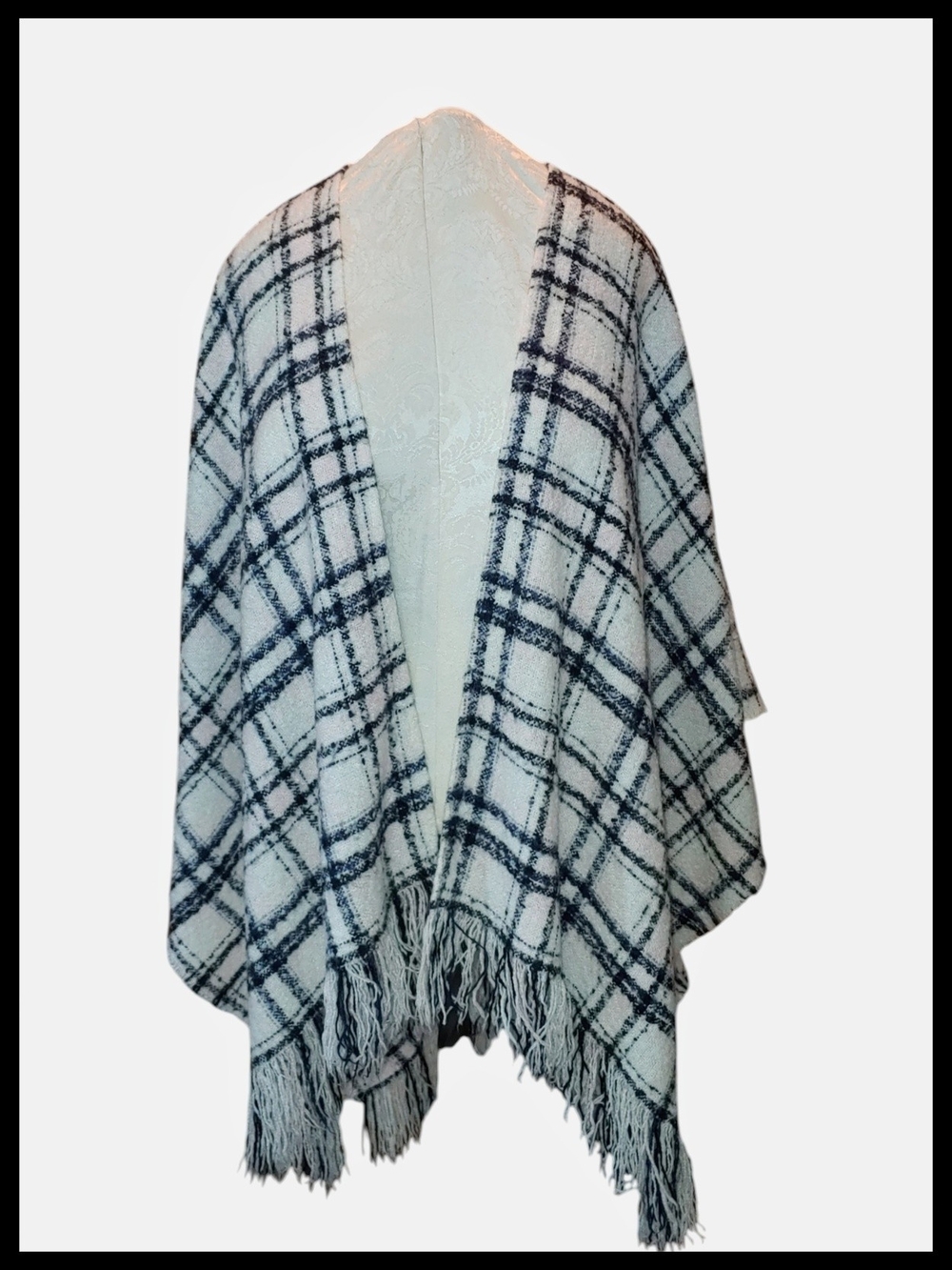 Ivanka Trump White, Black, Pink Shawl